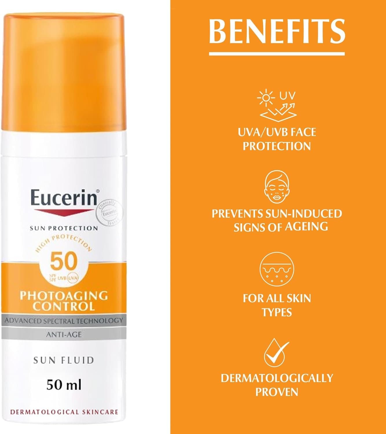 Eucerin Sun Protection Photoaging-Control SPF50 Sun Fluid Anti-Aging