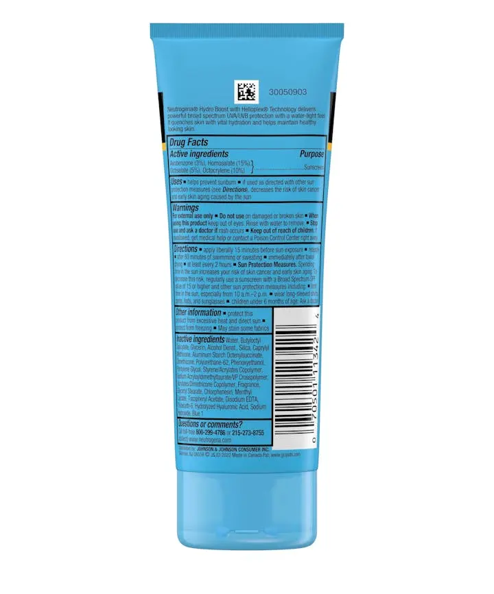Neutrogena Hydro Boost Water Gel Sunscreen SPF 50 in Ethiopia. Lightweight, hydrating sunscreen with broad-spectrum UVA/UVB protection. Free delivery in Addis Ababa. Call +251929419111.