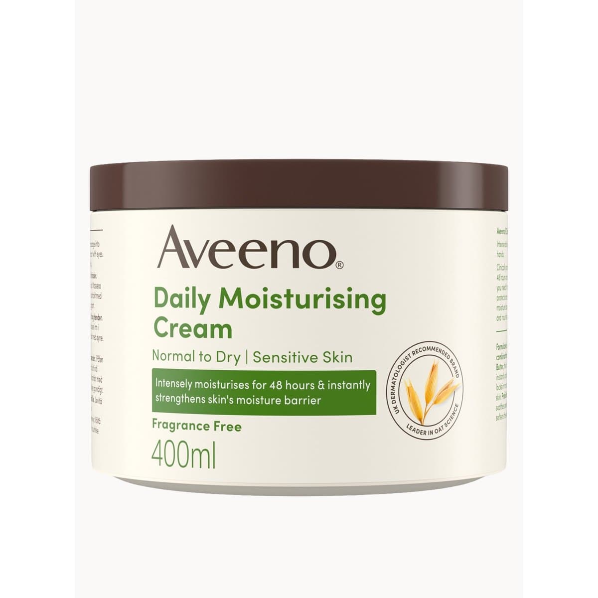 Aveeno Daily Moisturising Cream 400ml for normal to dry and sensitive skin | Skin Glow Ethiopia