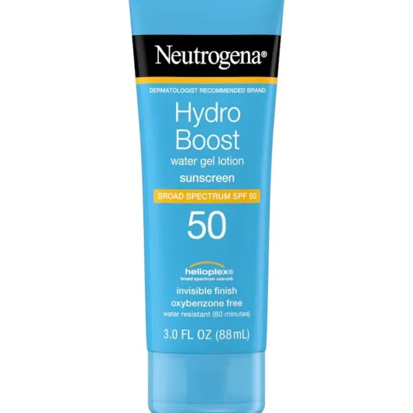 Neutrogena Hydro Boost Water Gel Sunscreen SPF 50 in Ethiopia. Lightweight, hydrating sunscreen with broad-spectrum UVA/UVB protection. Free delivery in Addis Ababa. Call +251929419111.