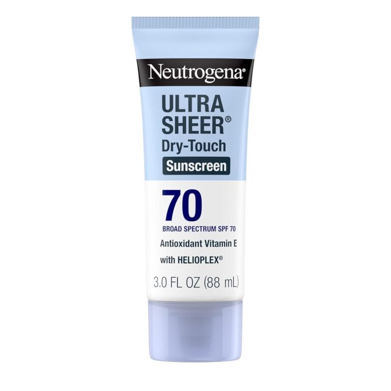 Neutrogena Ultra Sheer Dry-Touch Sunscreen SPF 70 in Ethiopia. Lightweight, non-greasy formula with broad-spectrum UVA/UVB protection. Perfect for oily and sensitive skin. Free delivery in Addis Ababa. Call +251929419111.