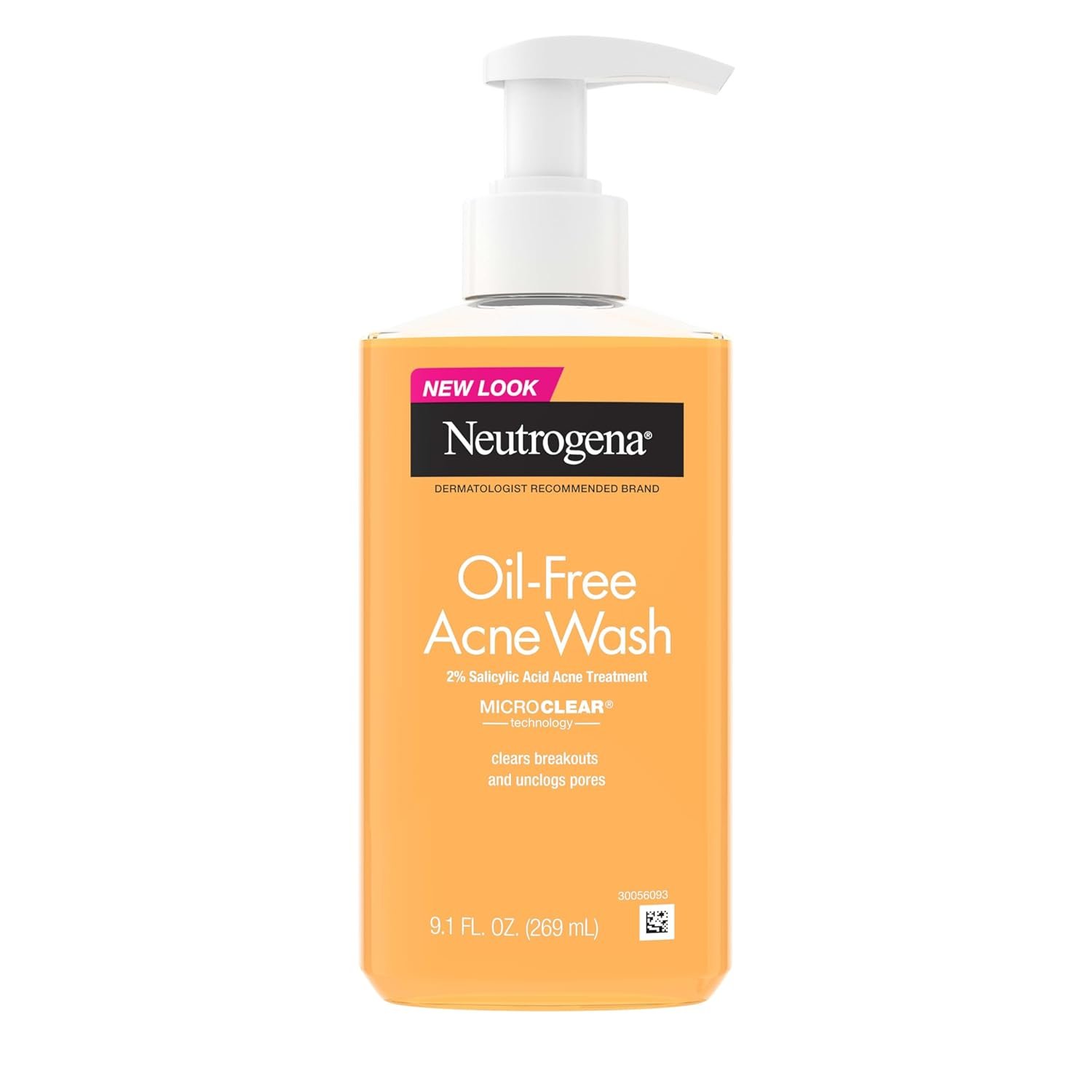 Neutrogena Oil-Free Acne Face Wash 2% Salicylic Acid in Ethiopia Neutrogena oil-free acne face wash for oily, breakout-prone skin with 2% salicylic acid, front bottle photo, available in Ethiopia. 