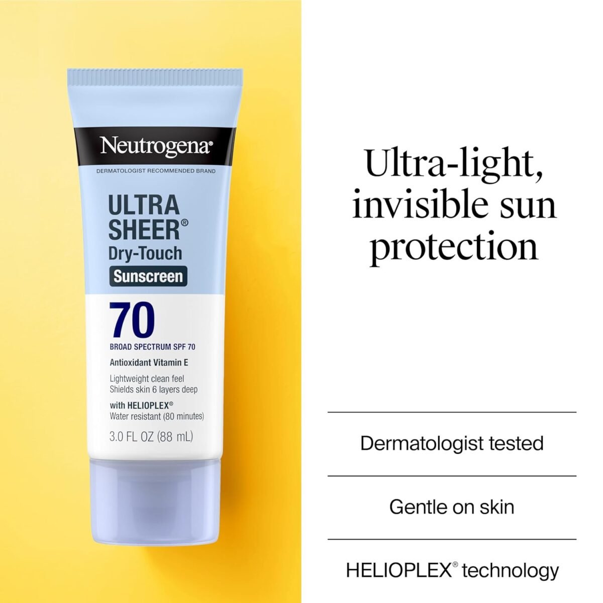 Neutrogena Ultra Sheer Dry-Touch Sunscreen Lotion SPF 70 - Image 4